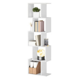 LEDREM Bookshelf, 6-Tier Bookcase, 24 X 40 X 159 Cm, Room Divider, Cube Display Shelf, Freestanding Storage Shelf - thumbnail 3