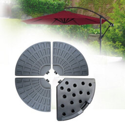 Sundaze Set Of 4 Sector Cantilever Parasol Base Stand Weights For Hanging Overhang Garden Parasols - thumbnail 3