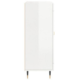 Berkfield Classic Sideboard High Gloss White 69.5X34X90 Cm Engineered Wood - thumbnail 7