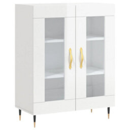 Berkfield Classic Sideboard High Gloss White 69.5X34X90 Cm Engineered Wood - thumbnail 1