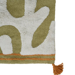 Beliani Kids Rug Jajpur  Green 140 X 200 Cm Cotton - thumbnail 5
