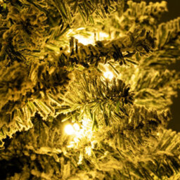 Christmas Tree World The Pre-Lit 7Ft/210Cm Snowy Pencil Christmas Tree - thumbnail 4