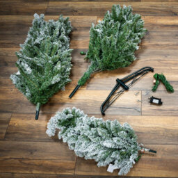 Christmas Tree World The Pre-Lit 7Ft/210Cm Snowy Pencil Christmas Tree - thumbnail 7