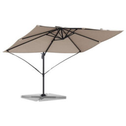 Berkfield Modern Cantilever Roma Parasol Taupe 352X251X260 Cm Aluminium - thumbnail 3