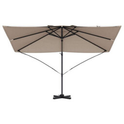 Berkfield Modern Cantilever Roma Parasol Taupe 352X251X260 Cm Aluminium - thumbnail 5