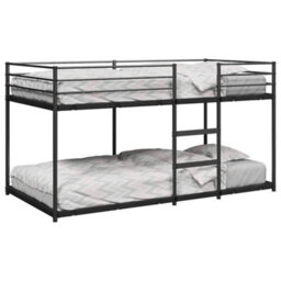 Berkfield Bunk Bed Without Mattress Black 107X203 Cm Steel - thumbnail 1