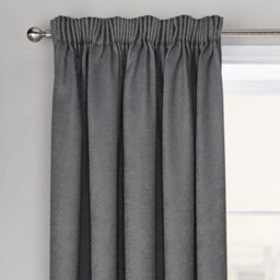 Velosso Westwood Dimout Pencil Pleat Curtains - Charcoal - thumbnail 1