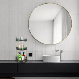 Xample Makeup Organiser Rotating, 3 Tier Round Skincare Organiser, Customisable, Toiletries Cosmetics Organiser, Gift (Pale Green) - thumbnail 4