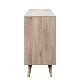 Swish Furniture Willow Oak & Real Rattan Chest Of 6 Drawers Bedroom Furniture Storage - thumbnail 6