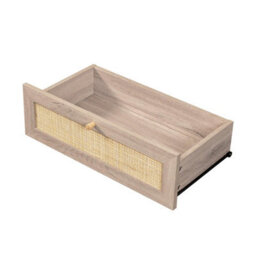 Swish Furniture Willow Oak & Real Rattan Chest Of 6 Drawers Bedroom Furniture Storage - thumbnail 9