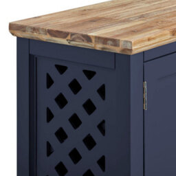 Statement Furniture Florence Shoe Storage Cabinet Wooden Shoe Rack - Navy Blue - thumbnail 5
