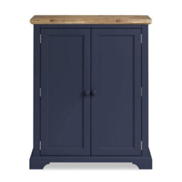 Statement Furniture Florence Shoe Storage Cabinet Wooden Shoe Rack - Navy Blue - thumbnail 3
