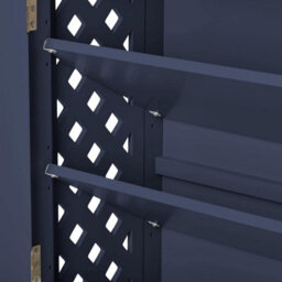 Statement Furniture Florence Shoe Storage Cabinet Wooden Shoe Rack - Navy Blue - thumbnail 7