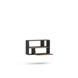 Decorotika Fiko Modern Wall-Mounted Sideboard Black Alina - thumbnail 5