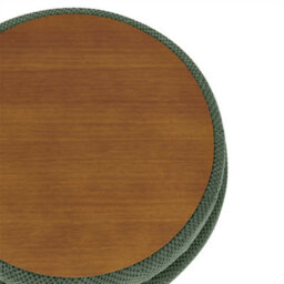 Abrihome Dark Green Round Storage Ottoman With Removable Tray Top, Nubby Upholstered Coffee Table For Living Room & Bedroom - thumbnail 7