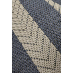 Melrose Eden Navy Stripe Design Pile Height 3mm Indoor Outdoor X-Large Area Rug - 200/290Cm - thumbnail 2