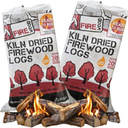 HEATON WHOLESALE 2 X Softwood Ready To Burn Kiln Dried Firewood Log For Outdoor Open Fire Pits - thumbnail 3