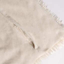 OHS Set Of 2 Fluffy Shaggy Square Cushion Covers - thumbnail 3