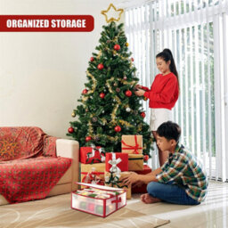 Geezy Christmas Bauble Storage Box 32Pcs Xmas Decoration Ornaments Balls Organiser - thumbnail 3