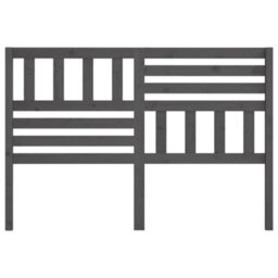 Walplus Bed Headboard Grey 146X4X100 Cm Solid Wood Pine - thumbnail 4