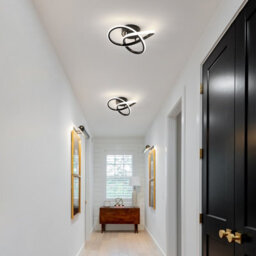 Pheashine Black Aluminium Clover Led Flush Mount Ceiling Light 30W Neutral White 4500K For Bedroom,kitchen,hallway,living Room - thumbnail 6