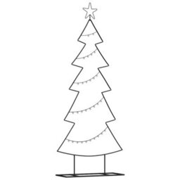 Vidaxl Metal Christmas Tree With Stand Black 150 Cm Steel - thumbnail 2