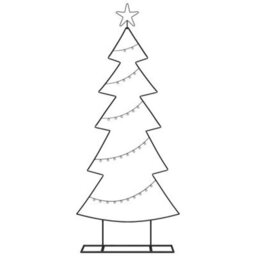 Vidaxl Metal Christmas Tree With Stand Black 150 Cm Steel - thumbnail 5