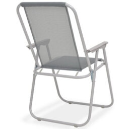 Berkfield 6 Piece Outdoor Dining Set Steel And Textilene Grey - thumbnail 9