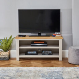 The Furniture Market Cotswold Grey Painted Small Tv Unit Up To 50 Tv Size - thumbnail 2