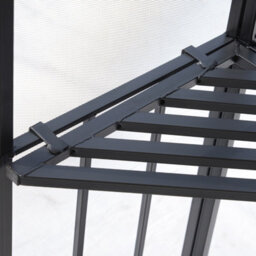 Outsunny 3X3(M) Outdoor Gazebo Patio Pavilion Canopy Tent W/ Netting & Shelf - thumbnail 9