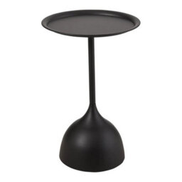 Black Small End Table For Living Room Durable Powder Coated Iron Design - thumbnail 4