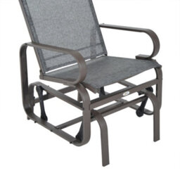Outsunny Outdoor Gliding Rocking Chair W/ Metal Frame For Patio, Garden, Grey - thumbnail 8