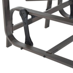 Outsunny Outdoor Gliding Rocking Chair W/ Metal Frame For Patio, Garden, Grey - thumbnail 7