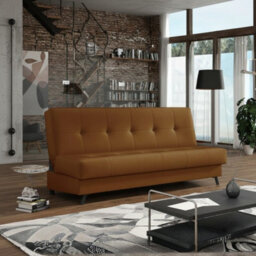 Enduro Xiii Sofa Modern Upholstered Living Room Sofa Comfortable And Stylish Available In Multiple Colors For Relaxing Mustard - thumbnail 1