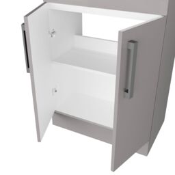 Timsbury Gloss Grey Freestanding Vanity Unit & Basin Set (W)600mm (H)850mm - thumbnail 3