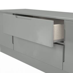 Messina Matt Dusk Grey Tv Stand With 2 Drawers, (H)49.5Cm X (W)144.2Cm X (D)40Cm - thumbnail 6