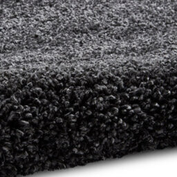 Dark Grey Plain Shaggy Rug, Easy To Clean Rug, Stain-Resistant Rug, Modern Rug For Bedroom, & Dining Room-80Cm X 150Cm - thumbnail 4