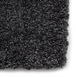 Dark Grey Plain Shaggy Rug, Easy To Clean Rug, Stain-Resistant Rug, Modern Rug For Bedroom, & Dining Room-80Cm X 150Cm - thumbnail 2