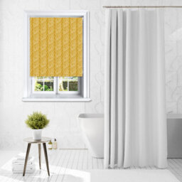 Lister Cartwright Beanstalk Leaf Patterned Roller Blinds - (180 X 140 Cm) Easy To Fit Child Safety Included - Saffron - thumbnail 5