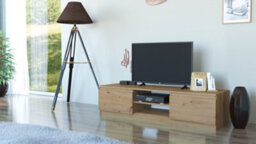 Rtv140 Tv Cabinet Artisan Oak Ideal For Every Home - thumbnail 2