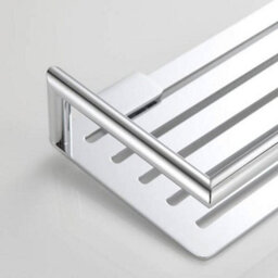 Showerdrape Verso Stainless Steel Chrome Rectangular Shower Basket - thumbnail 2