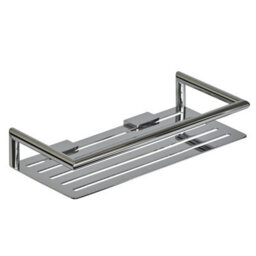 Showerdrape Verso Stainless Steel Chrome Rectangular Shower Basket - thumbnail 4
