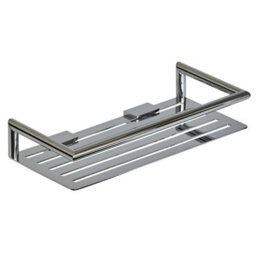 Showerdrape Verso Stainless Steel Chrome Rectangular Shower Basket - thumbnail 3