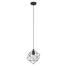 Eglo Straiton Black Steel Modern Geometric Pendant Light - thumbnail 3