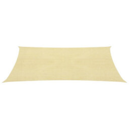 Berkfield Sunshade Sail 160 G/m2 Beige 5X6 M Hdpe - thumbnail 2