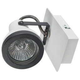 Beliani Set Of 2 Wall Lamps White And Black Metal 1-Light Swing Arm Cone Shade Spotlight - Industrial Style - thumbnail 7