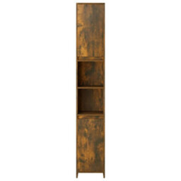 Vidaxl Bathroom Cabinet Smoked Oak 30X30X183.5 Cm Engineered Wood - thumbnail 5