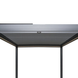 MonsterShop Metal Pergola 3M X 4M Anthracite Grey 4 Retractable White Blinds - thumbnail 8