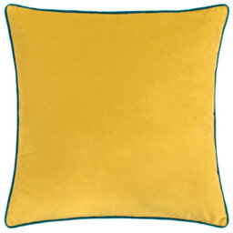 furn. Furn Meridian Velvet Feather Filled Cushion, Cylon/teal, 45 X 45Cm