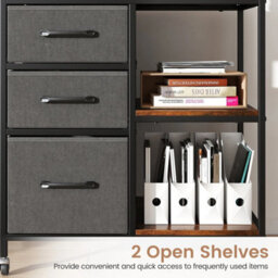 3 Drawer Mobile File Cabinet Rolling Printer Stand - thumbnail 5